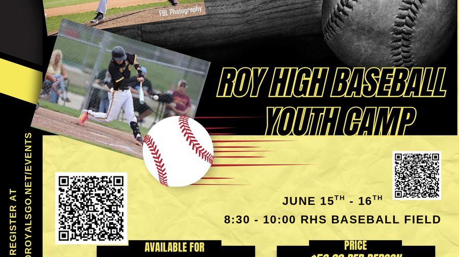 Youth Baseball Camp - June 15 & 16